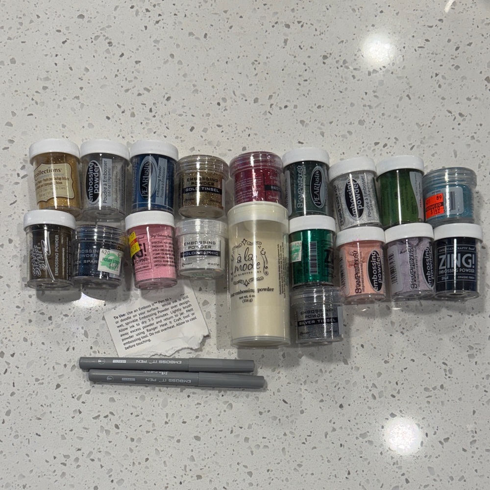 Embossing Ink Powders Set
